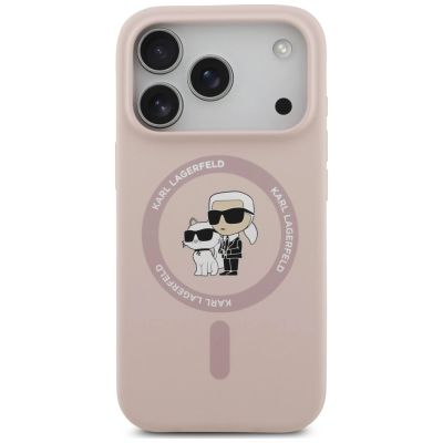 3. Etui Karl Lagerfeld Silicone Karl&Choupette Ring MagSafe na iPhone 18 Pro / 17 Pro - czarne