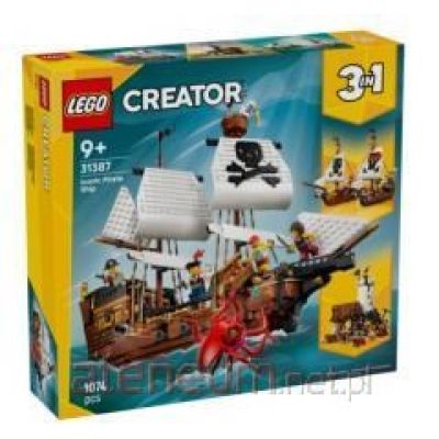 39. LEGO Creator 3w1 31387 - Legendarny statek piracki