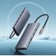 7. HUB Baseus PortalJoy Series 13w1 USB-C - 2x HDMI / DP / VGA / USB-A 3.1 / USB-C 3.1 / USB-A 2.0 / PD / RJ45 / SD / TF / AUX - szary