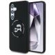 Etui Karl Lagerfeld Silicone Double Heads And Circle MagSafe Samsung Galaxy S25 Plus czarny