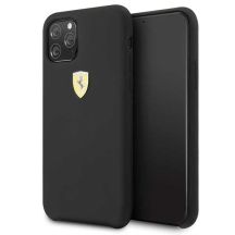 Etui Ferrari Silicone na iPhone 11 Pro Max - czarne