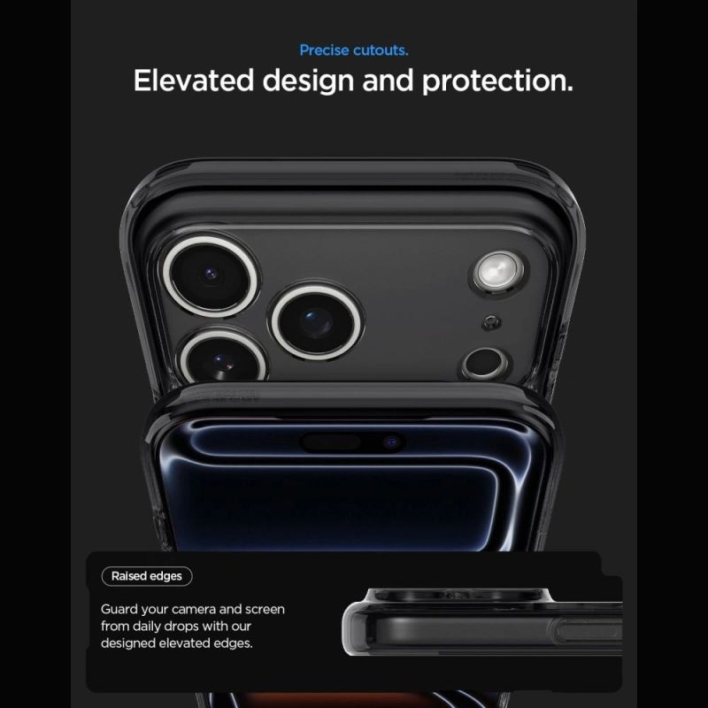 10. Etui Spigen Ultra Hybrid MagSafe Zero One na iPhone 18 Pro / 17 Pro - czarne