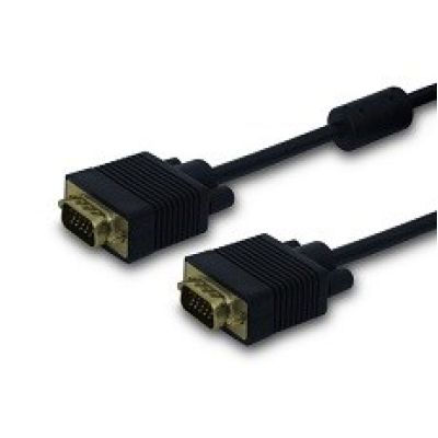 2. SAVIO KABEL VGA (M) – VGA (M) EKRANOWANY + 2 FERYTY 1,8M CL-202