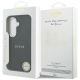 8. Etui Guess Saffiano Peony Embossed Ring MagSafe na Samsung Galaxy S26 - czarne