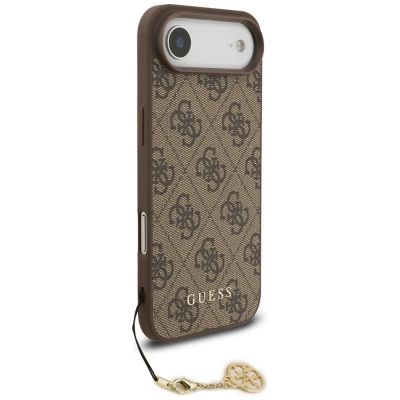 3. Etui Guess 4G Charms Collection MagSafe na iPhone Air - brązowe