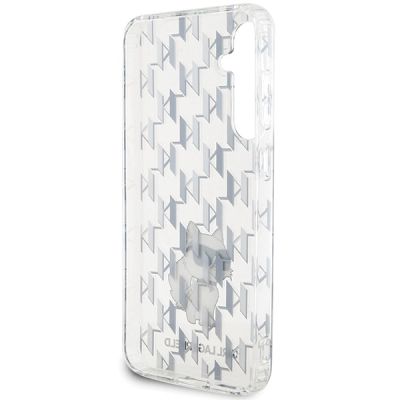 6. Etui Karl Lagerfeld Monogram Choupette na Samsung Galaxy S23 FE - przezroczyste
