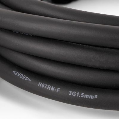 7. Entac ESE1.5G2-5-IP44S rozgałęziacz 5 m 2 x gniazdo sieciowe Zewnętrzna Czarny, Zielony
