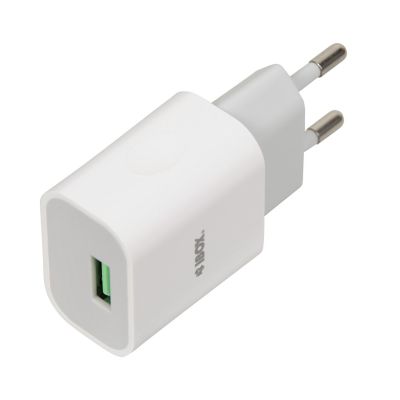 4. Ładowarka sieciowa iBOX C-41 USB 2A, 1 port USB, kabel microUSB
