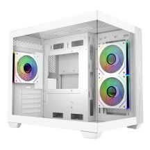 Cooler Master Elite 481 Wood Mini Tower Biały