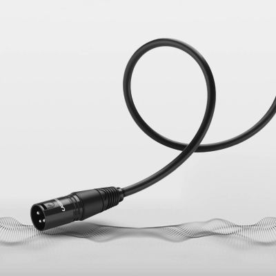 7. Kabel Ugreen AV130 66717 audio XLR (żeński) - XLR (męski) do mikrofonu / wzmacniacza 2m - czarny