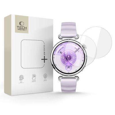Szkło hartowane Tech-Protect Glass Fit+ 2-pack na Huawei Watch GT 6 41 mm - przezroczyste