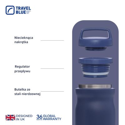 5. TRAVEL BLUE BUTELKA TERMICZNA NAVY