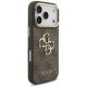 4. Etui Guess 4G Big 4G Classic Logo Big Strap Metal Buttons na iPhone 17 Pro - brązowe