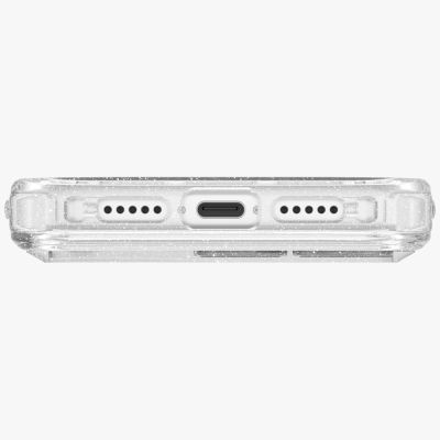 4. Etui UNIQ LifePro Xtreme Magclick Charging do iPhone 17 Pro - przezroczysty-brokat