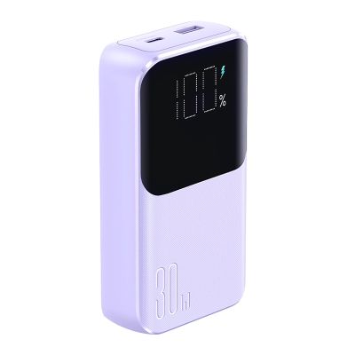2. Mini powerbank Joyroom JR-PBC06 z wbudowanymi kablami USB-C / Lightning 30W 10000mAh - fioletowy