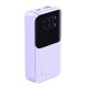 2. Mini powerbank Joyroom JR-PBC06 z wbudowanymi kablami USB-C / Lightning 30W 10000mAh - fioletowy