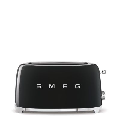 10. Toster Smeg TSF02BLEU czarny 4 kromek, metalowa obudowa