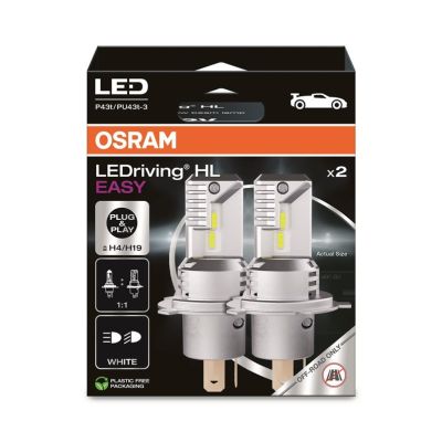Żarówka LED (Zestaw 2szt.) H19/H4 12V 19.0/18.7W P43T/PU43t-3 bez homologacji drogowej LEDriving HL EASY, biała 6500K