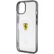 6. Etui Ferrari Outline MagSafe na iPhone 14 Plus - przezroczyste