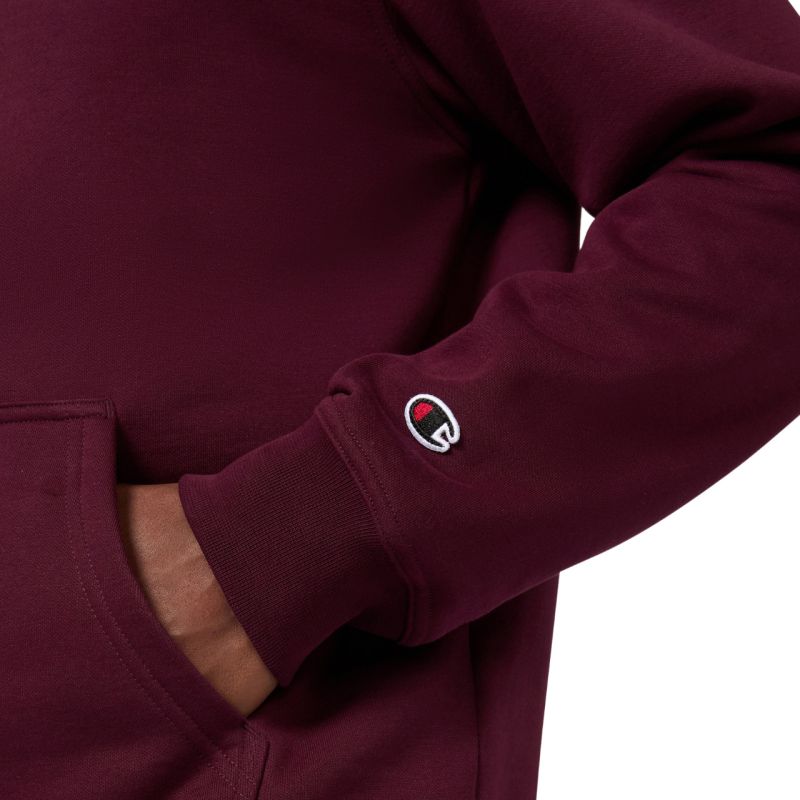12. Bluza męska Champion Hooded Sweatshirt bordowa 220271 RS522