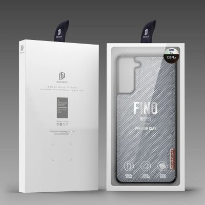 5. Dux Ducis Fino etui pokrowiec pokryty nylonowym materiałem Samsung Galaxy S22+ (S22 Plus) niebieski