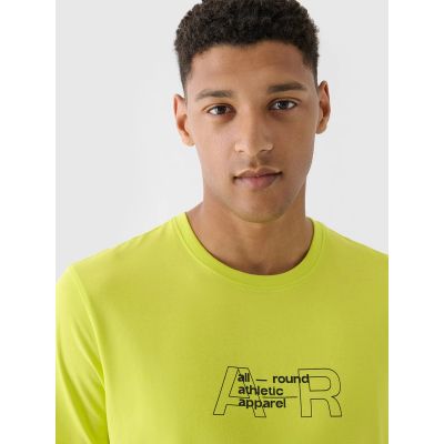 4. T-shirt regular z nadrukiem męski 4F 4FRAW24TTSHM2299-45S