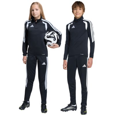 7. Spodnie dla dzieci adidas Tiro 26 League Training Slim czarno-białe JY7117