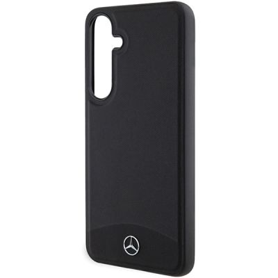 6. Etui Mercedes Leather Textured & Plain MagSafe na Samsung Galaxy S24 - czarne