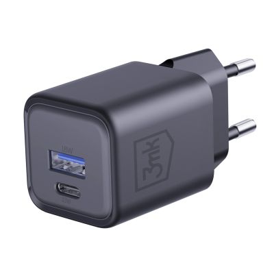 7. Ładowarka sieciowa 3mk Hyper Charger PD 33W GaN QC4+ PPS AFC FCP SCP 1A1C - czarna