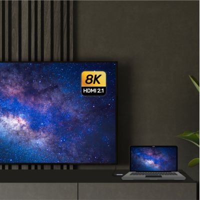 4. UNITEK V1416B adapter kablowy 0,15 m USB Type-C HDMI Szary