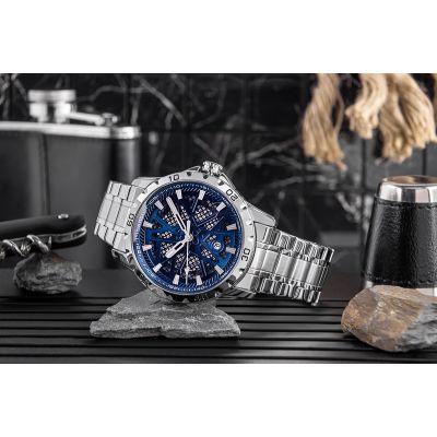 6. Zegarek Męski Skmei 9337BU + BOX