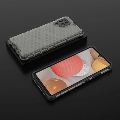 3. Honeycomb etui pancerny pokrowiec z żelową ramką Samsung Galaxy A42 5G czarny
