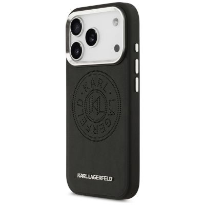 2. Etui Karl Lagerfeld Point & Metal Logo MagSafe do iPhone 17 Pro - czarne