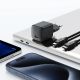 11. Ładowarka sieciowa Acefast A118 30W GaN USB-C z kablem USB-C - USB-C 1.2m - czarna
