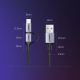 13. Ugreen kabel przewód 2w1 USB - micro USB / USB Typ C 1m 2,4A czarny (30875)