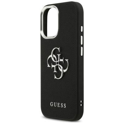 14. Etui Guess Grained Big 4G Classic Logo na iPhone 17 - czarne