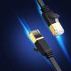 6. Ugreen płaski kabel przewód internetowy sieciowy Ethernet patchcord RJ45 Cat 7 STP LAN 10 Gbps 3 m czarny (NW106 11262)