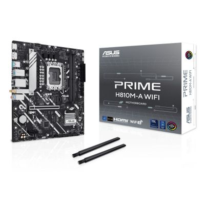 8. ASUS PRIME H810M-A WIFI Intel H810 LGA 1851 (Socket V1) micro ATX