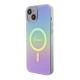2. Etui Guess IML Iridescent MagSafe do iPhone 15 - fioletowe