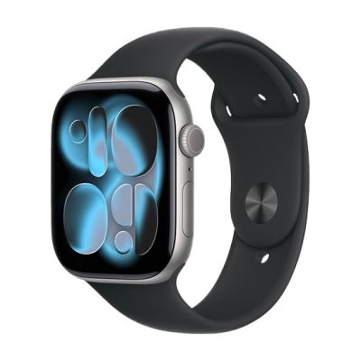 3. Zegarek Apple Watch Series 11 (2025) GPS 46mm Aluminiowa koperta w kolorze gwiezdnej szarości z paskiem sportowym S/M