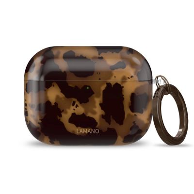 3. Etui Tech-Protect Lamano na AirPods Pro 1 / 2 - czarno-brązowe