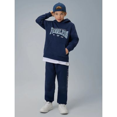 6. Bluza dresowa regular z kapturem chłopięca 4F 4FJRSS26TSWSM2637-31S