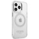 4. Etui Guess Metal Outline MagSafe na iPhone 13 Pro / iPhone 13 - srebrne