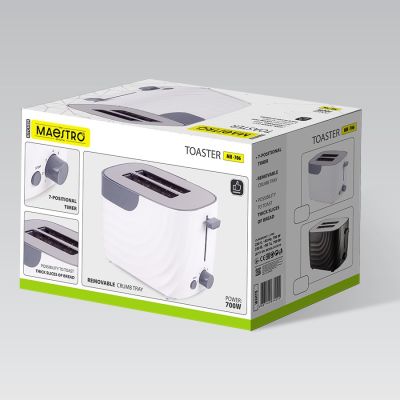 3. Toster 700W MR-706-WHITE MAESTRO