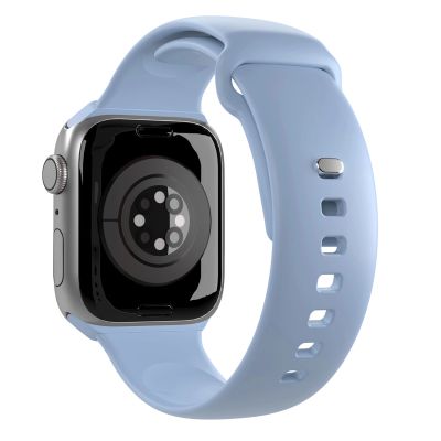 3. Pasek silikonowy Puro Icon do Apple Watch 38 / 40 / 41 mm - jasnoniebieski (2 szt.)