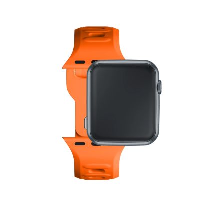 10. Pasek silikonowy 3mk Silicone Watch Strap do Apple Watch 38 / 40 / 41 mm - pomarańczowy