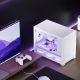 3. Jonsbo D32 PRO White PC-Gehäuse, Mini-Gehäuse, mATX, Tempered Glass - weiß