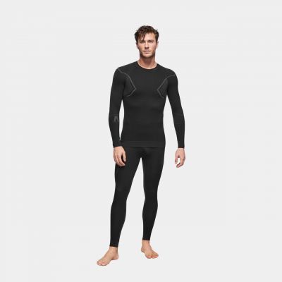 10. Bielizna termoaktywna Alpinus Active Base Layer Set czarno-szara M GT43257