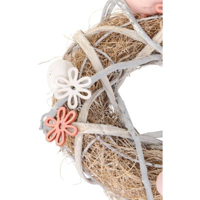 8. WIANEK STROIK DEKORACYJNY SZARY ŚREDNICA 24CM