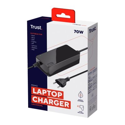 2. Trust Primo adapter zasilający/ inwentor Wewnętrzna 70 W Czarny